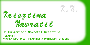 krisztina nawratil business card